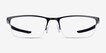 Oakley Liteboard Satin Black MetalEyeglass Frames from EyeBuyDirect, Front View