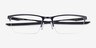 Oakley Liteboard Satin Black MétalMontures de lunettes de vue d'EyeBuyDirect, Vue Rapprochée