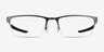 Oakley Liteboard Pewter MétalMontures de lunettes de vue d'EyeBuyDirect, Vue de Face