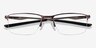 Oakley Socket 5.5 Satin Mahogany MétalMontures de lunettes de vue d'EyeBuyDirect, Vue Rapprochée