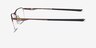 Oakley Socket 5.5 Satin Mahogany MétalMontures de lunettes de vue d'EyeBuyDirect, Vue de Côté