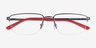 ARNETTE MIEZ Matte Gunmetal MetalEyeglass Frames from EyeBuyDirect, Closed View