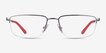 ARNETTE MIEZ Matte Gunmetal MetalEyeglass Frames from EyeBuyDirect, Front View