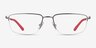 ARNETTE MIEZ Matte Gunmetal MétalMontures de lunettes de vue d'EyeBuyDirect, Vue de Face