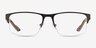 Armani Exchange AX1068 Matte Gunmetal MétalMontures de lunettes de vue d'EyeBuyDirect, Vue de Face