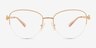 Michael Kors MK3109 Antiparos Rose Gold MetalEyeglass Frames d'EyeBuyDirect, Vue de Face