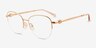 Michael Kors MK3109 Antiparos Rose Gold MetalEyeglass Frames d'EyeBuyDirect, Vue d'Angle