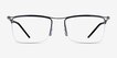 Ray-Ban RB7554 Black MetalEyeglass Frames from EyeBuyDirect, Front View
