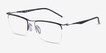 Ray-Ban RB7554 Black MetalEyeglass Frames from EyeBuyDirect, Angle View