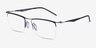 Ray-Ban RB7554 Black MetalEyeglass Frames d'EyeBuyDirect, Vue d'Angle