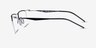 Ray-Ban RB7554 Black MetalEyeglass Frames d'EyeBuyDirect, Vue de Côté
