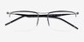 Ray-Ban RB7554 Black MetalEyeglass Frames d'EyeBuyDirect, Vue Rapprochée