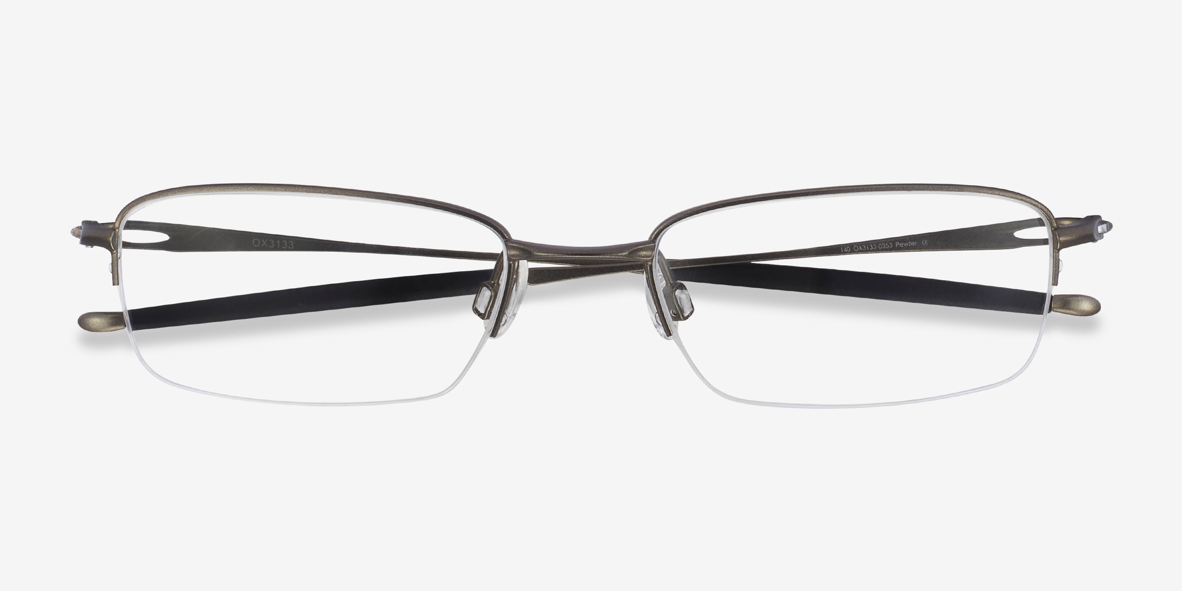 Oakley OX3133 - Rectangle Pewter Frame Glasses For Men | Eyebuydirect