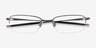 Oakley OX3133 Pewter MetalEyeglass Frames from EyeBuyDirect, Closed View