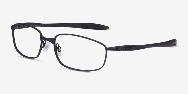 Oakley Blender 6B Satin Black MetalEyeglass Frames from EyeBuyDirect, Angle View