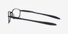 Oakley Blender 6B Satin Black MetalEyeglass Frames from EyeBuyDirect, Side View