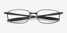 Oakley Blender 6B Satin Black MetalEyeglass Frames from EyeBuyDirect, Closed View