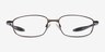 Oakley Blender 6B Pewter MetalEyeglass Frames from EyeBuyDirect, Front View