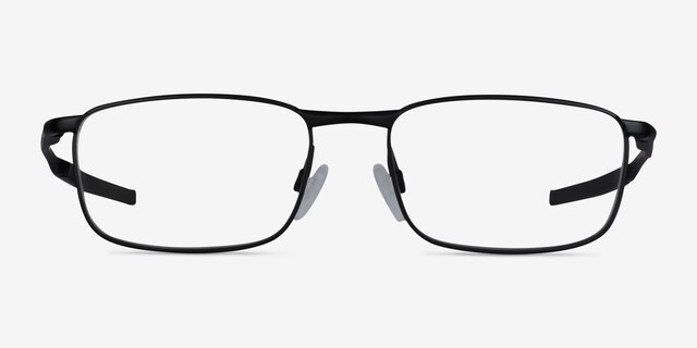 Oakley Barrelhouse Matte Black MetalEyeglass Frames from EyeBuyDirect, Front View