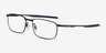 Oakley Barrelhouse Matte Black MetalEyeglass Frames from EyeBuyDirect, Angle View