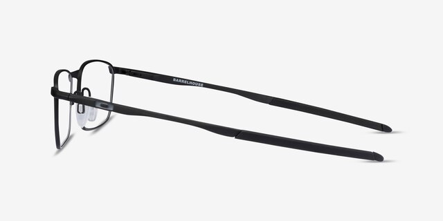 Oakley Barrelhouse Matte Black MetalEyeglass Frames from EyeBuyDirect, Side View