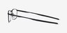 Oakley Barrelhouse Matte Black MetalEyeglass Frames from EyeBuyDirect, Side View