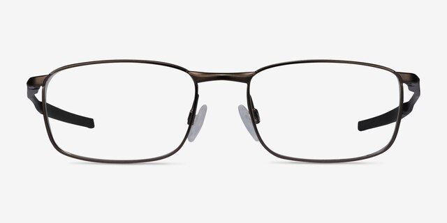 Oakley Barrelhouse Pewter MetalEyeglass Frames from EyeBuyDirect, Front View