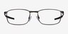 Oakley Barrelhouse Pewter MetalEyeglass Frames from EyeBuyDirect, Front View
