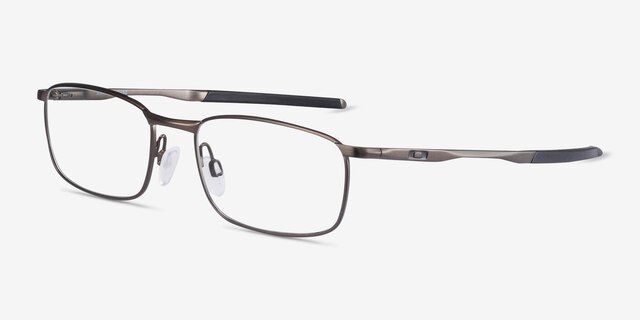 Oakley Barrelhouse Pewter MetalEyeglass Frames from EyeBuyDirect, Angle View