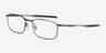 Oakley Barrelhouse Pewter MetalEyeglass Frames from EyeBuyDirect, Angle View