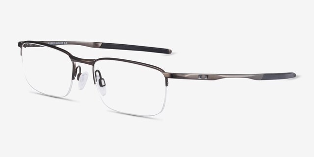 Oakley Barrelhouse 0.5 Pewter MetalEyeglass Frames from EyeBuyDirect, Angle View