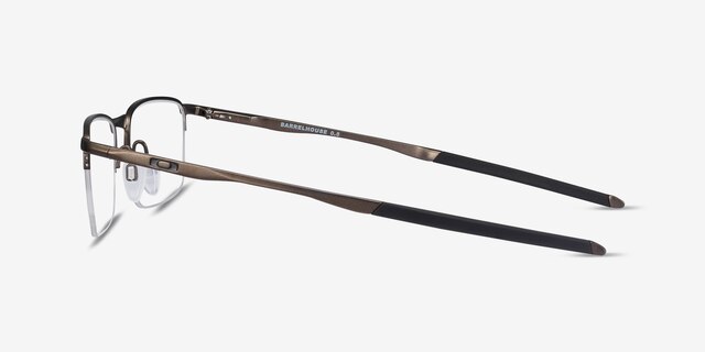 Oakley Barrelhouse 0.5 Pewter MetalEyeglass Frames from EyeBuyDirect, Side View