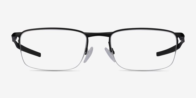 Oakley Barrelhouse 0.5 Matte Black MetalEyeglass Frames from EyeBuyDirect, Front View