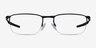 Oakley Barrelhouse 0.5 Matte Black MetalEyeglass Frames from EyeBuyDirect, Front View