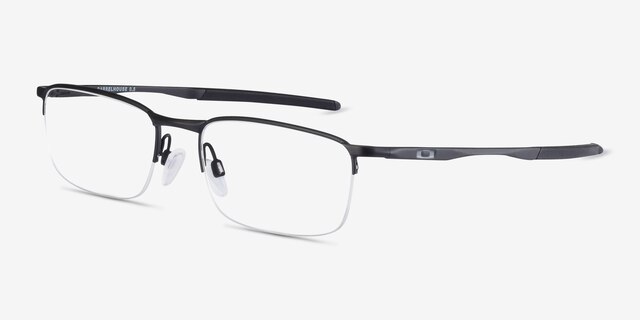 Oakley Barrelhouse 0.5 Matte Black MetalEyeglass Frames from EyeBuyDirect, Angle View