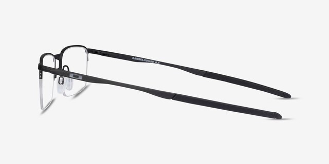 Oakley Barrelhouse 0.5 Matte Black MetalEyeglass Frames from EyeBuyDirect, Side View