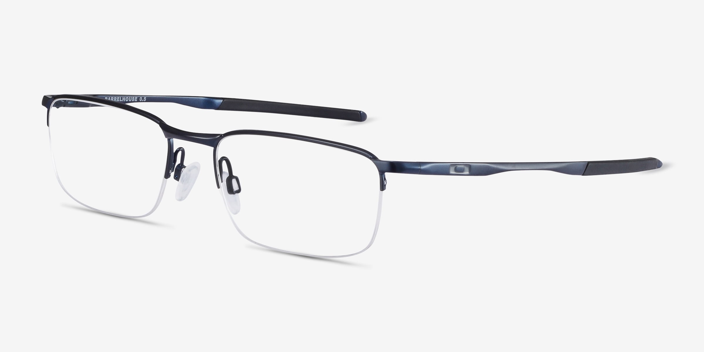 Oakley Barrelhouse 0.5 - Rectangle Matte Midnight Frame Glasses 