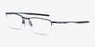 Oakley Barrelhouse 0.5 Matte Midnight MetalEyeglass Frames from EyeBuyDirect, Angle View