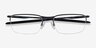 Oakley Barrelhouse 0.5 Matte Midnight MetalEyeglass Frames from EyeBuyDirect, Closed View