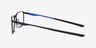 Oakley Socket 5.0 Satin Black & Blue MetalEyeglass Frames from EyeBuyDirect, Side View