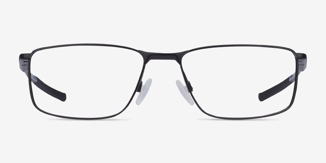 Oakley Socket 5.0 Satin Black & Gray MetalEyeglass Frames from EyeBuyDirect, Front View