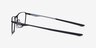 Oakley Socket 5.0 Satin Black & Gray MetalEyeglass Frames from EyeBuyDirect, Side View