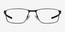 Oakley Socket 5.0 Satin Black & Gray MetalEyeglass Frames from EyeBuyDirect, Front View