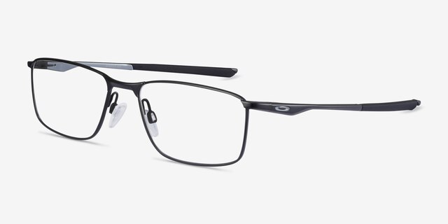 Oakley Socket 5.0 Satin Black & Gray MetalEyeglass Frames from EyeBuyDirect, Angle View