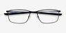 Oakley Socket 5.0 Satin Black & Gray MetalEyeglass Frames from EyeBuyDirect, Closed View