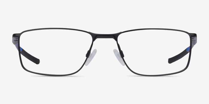 Oakley Socket 5.0 Satin Black & Blue Metal Eyeglass Frames from EyeBuyDirect