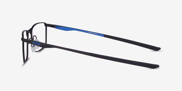 Oakley Socket 5.0 Satin Black & Blue MetalEyeglass Frames from EyeBuyDirect, Side View