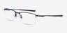 Oakley Socket 5.5 Satin Black & Blue MetalEyeglass Frames from EyeBuyDirect, Angle View