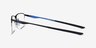 Oakley Socket 5.5 Satin Black & Blue MetalEyeglass Frames from EyeBuyDirect, Side View
