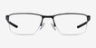 Oakley Socket 5.5 Polished Black MetalEyeglass Frames from EyeBuyDirect, Front View